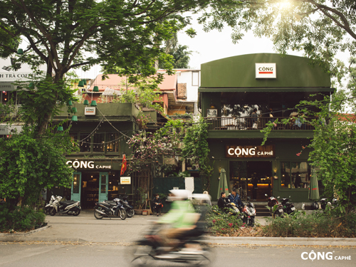 quán cà phê trên đường điện biên phủ
