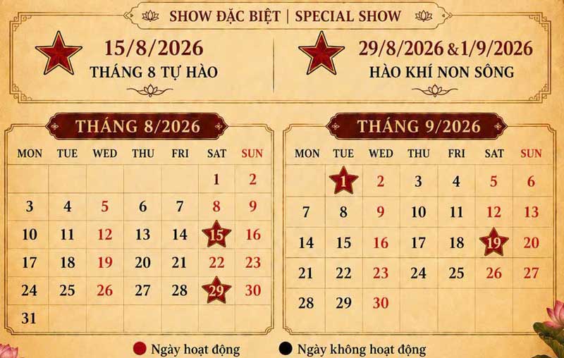 lịch tinh hoa bắc bộ tháng 08-09/2026 lịch tinh hoa bắc bộ tháng 08-09/2026